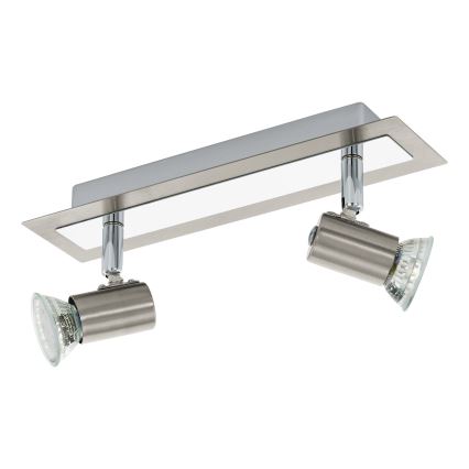 EGLO - Luminária de teto de parede 2xGU10/LED/3W