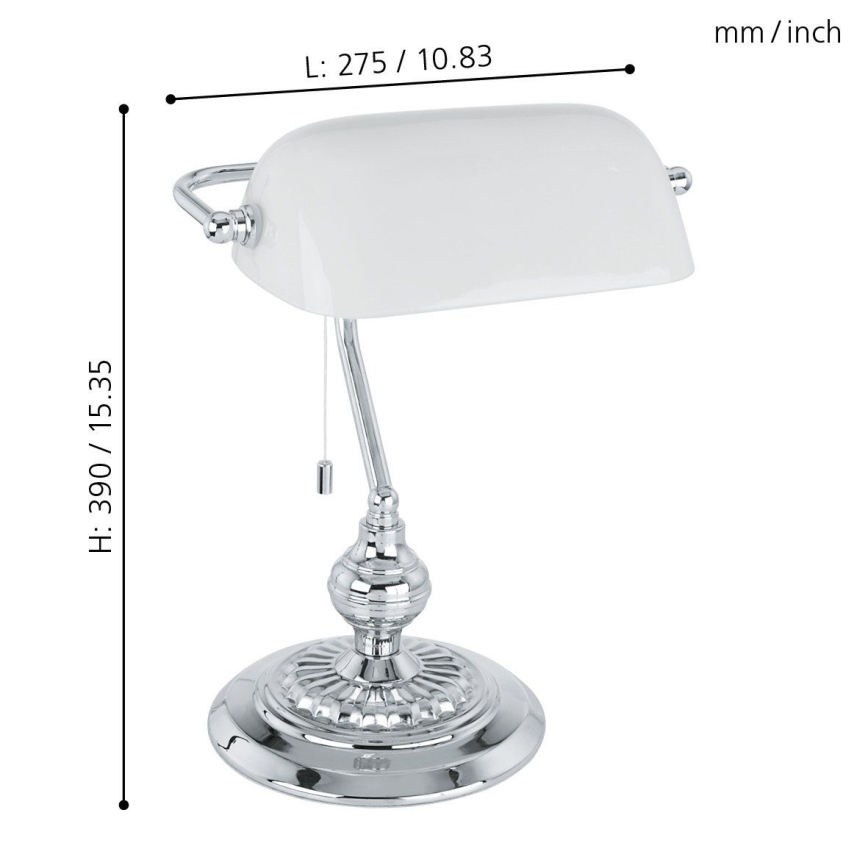 Eglo - Lâmpada de mesa E27/60W