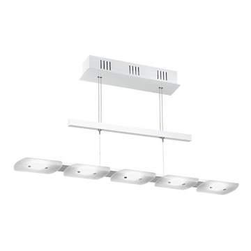 EGLO 91071 - LED regulação Luz pendente TIGHT 5xLED/4,76W branco