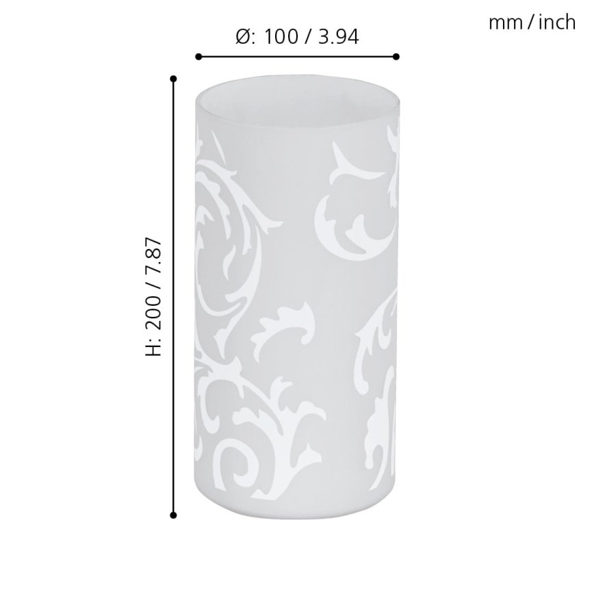 EGLO - Candeeiro de mesa 1xE14/60W/230V branco