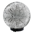 EGLO 91638 - Candeeiro de exterior TERRALUNA 1 1xE27/18W preto / branco IP44