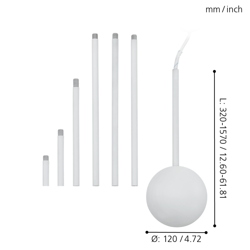 Eglo - Cobertura do cabo branco