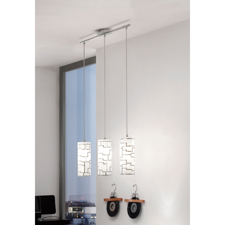 Eglo - Candelabro suspenso 3xE27/60W/230V