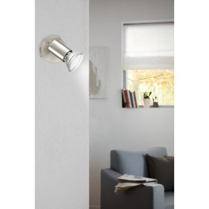 Eglo - LED Aplique de parede com foco LED 1xGU10/2,8W/230V