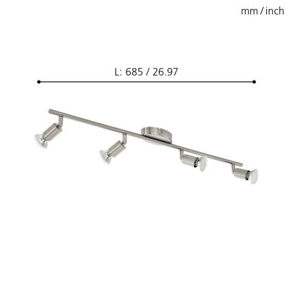 Eglo - Foco LED 4xGU10-LED/2,8W/230V