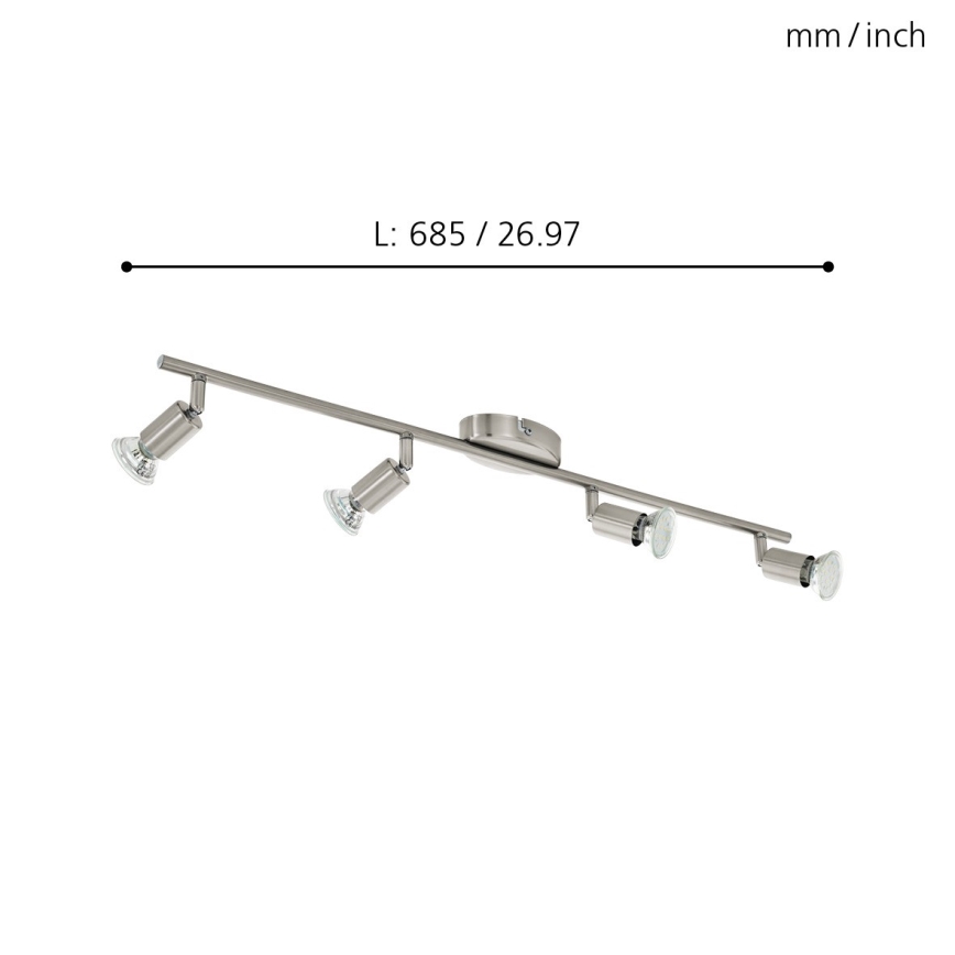 Eglo - Foco LED 4xGU10-LED/2,8W/230V