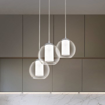 Eglo 92762 - Lustre suspenso com cabo BOLSANO 3xE27/60W
