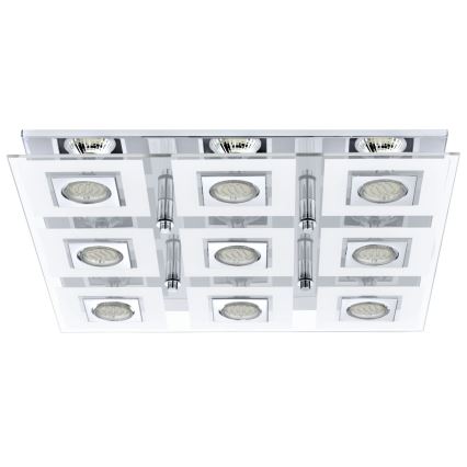 Eglo - Luz de teto LED 9xGU10/3W/230V