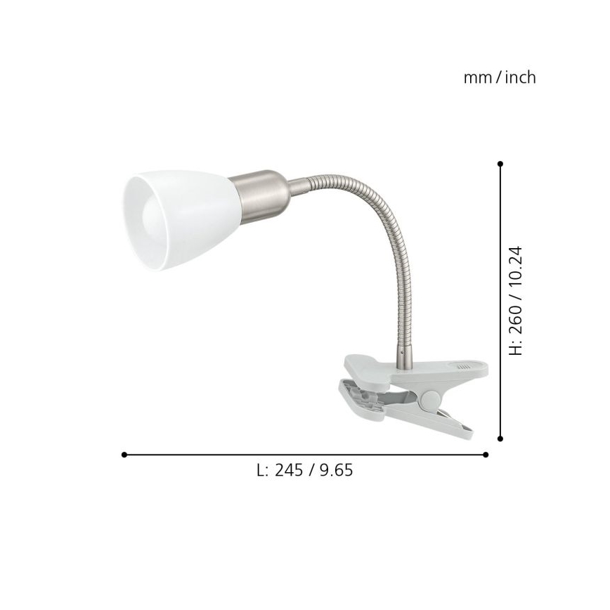 Eglo - Candeeiro com clipe LED 1xE14-LED/4W/230V