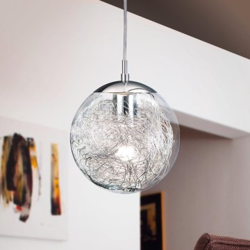 Eglo 93073 - Lustre suspenso com cabo LUBERIO 1xE27/60W/230V Ø 25 cm