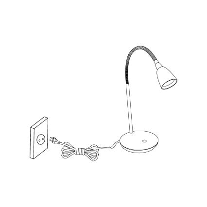 Eglo - Candeeiro de mesa LED/3W/230V