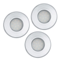 Eglo 93219 - CONJUNTO 3x Foco de encastrar LED de casa de banho IGOA 3xGU10-LED/5W/230V IP44