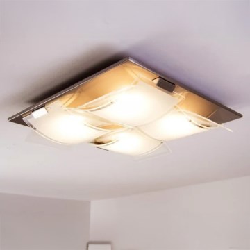 Eglo 93398 - Luz de teto GUADIANO 4xGX53/7W/230V