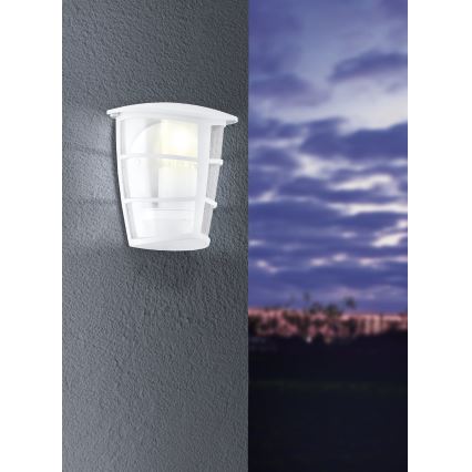 Eglo - Luz de parede LED de exterior 1xE27/8,5W/230V IP44