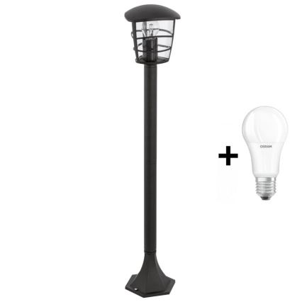 Eglo - Candeeiro LED para exterior 1xE27/8,5W/230V IP44 preto
