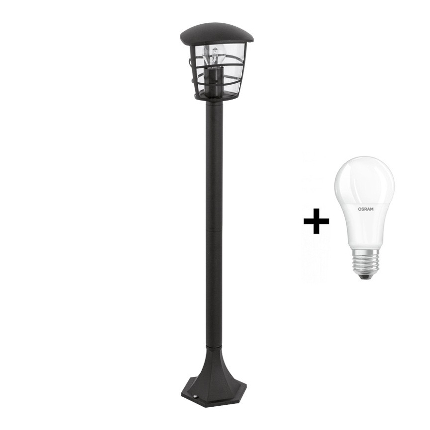 Eglo - Candeeiro LED para exterior 1xE27/8,5W/230V IP44 preto