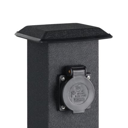 EGLO 93426 - Coluna de jardim exterior com tomadas SCHUKO IP44