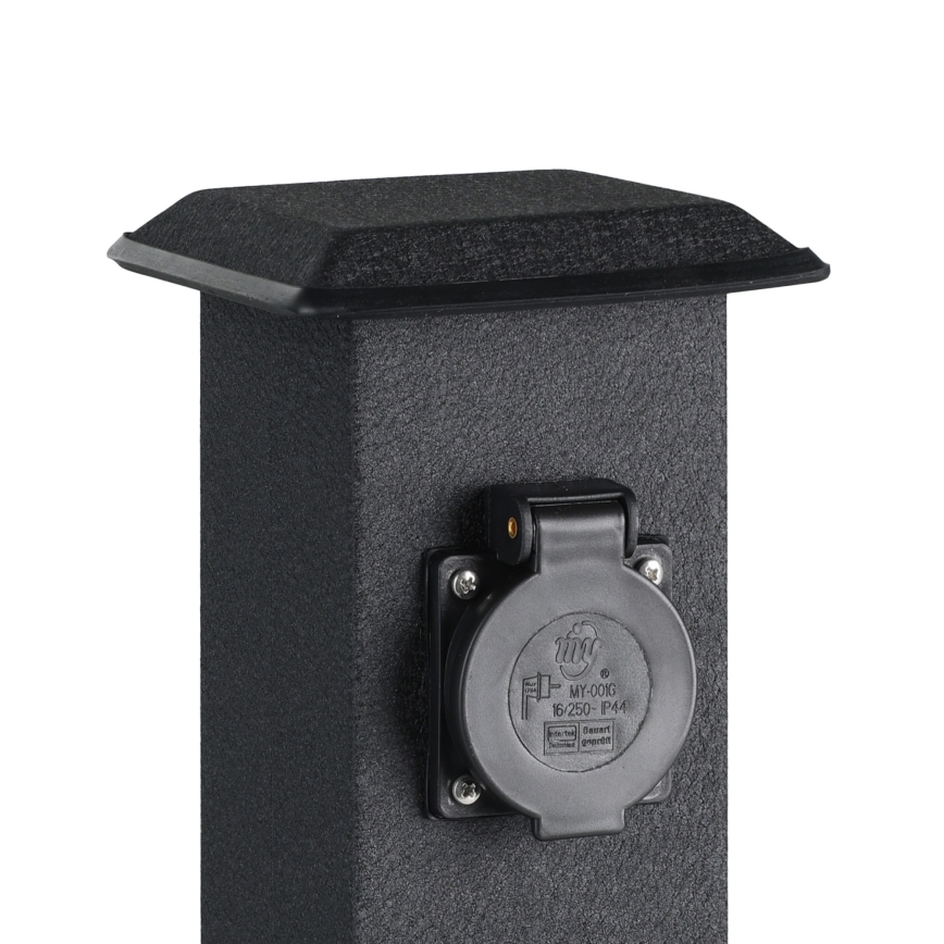 EGLO 93426 - Coluna de jardim exterior com tomadas SCHUKO IP44