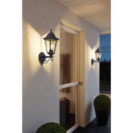 Eglo - Luminária de parede exterior 1xE27/60W/230V IP44