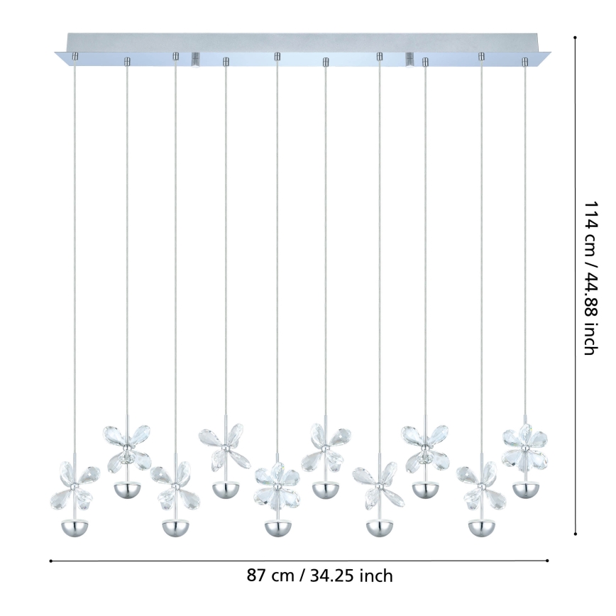 Eglo - Lustre LED suspenso por cabo LED/25W/230V