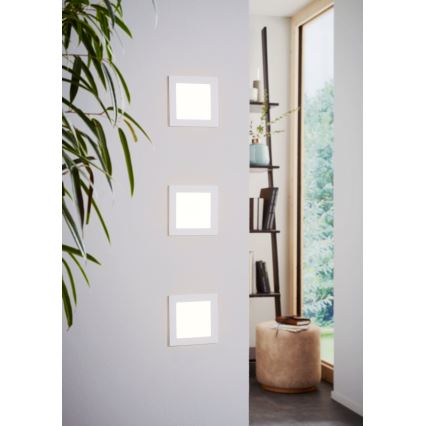 Eglo 94061 - Luminária de embutir LED FUEVA 1 LED/10,95W/230V 17x17 cm