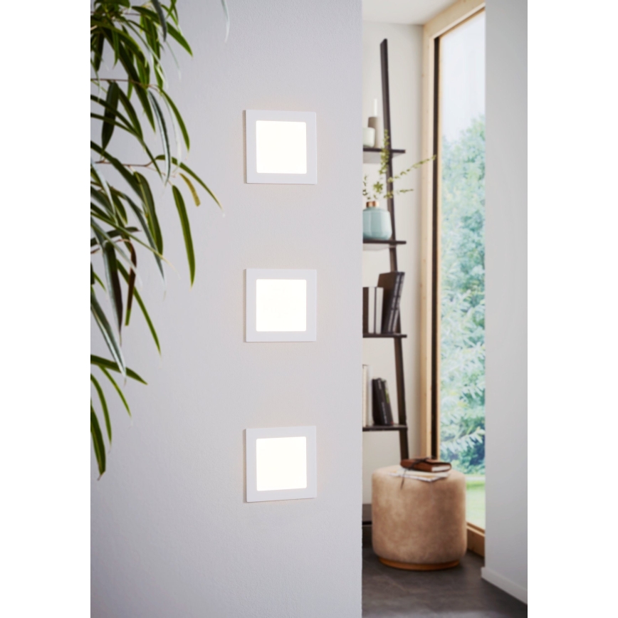 Eglo 94061 - Luminária de embutir LED FUEVA 1 LED/10,95W/230V 17x17 cm