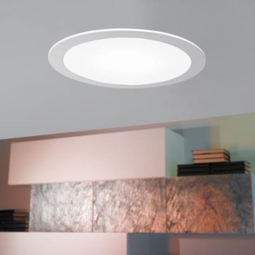 Eglo 94064 - Luminária LED embutida dimmável FUEVA 1 LED/16,47W/230V Ø 22,5 cm