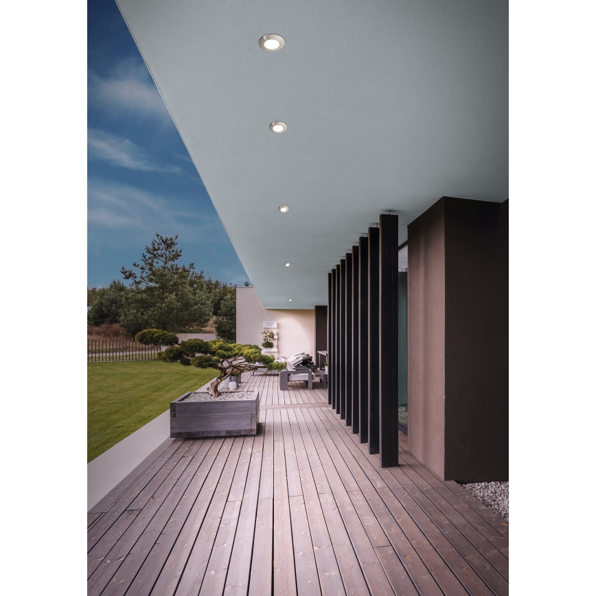 Eglo - Foco de encastrar LED para casa de banho 1xGU10/5W/230V IP65