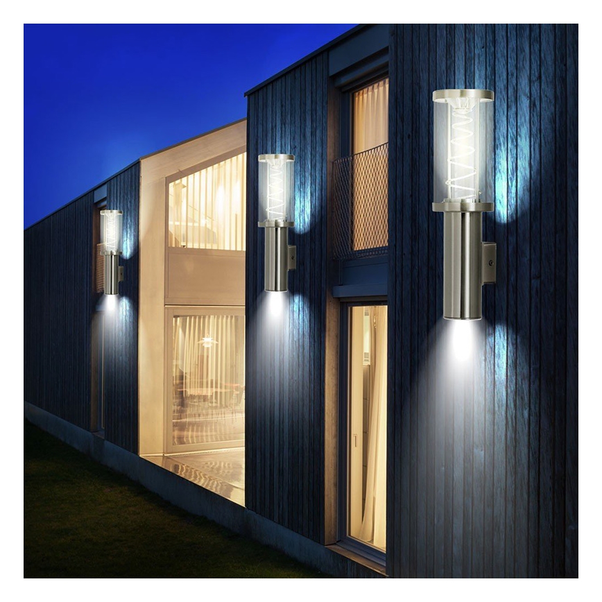 Eglo 94095 - Aplique de parede LED para exterior TRONO 2xGU10/5W/230V IP44