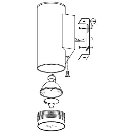 Eglo - Iluminação LED de exterior 2xGU10/3W/230V IP44
