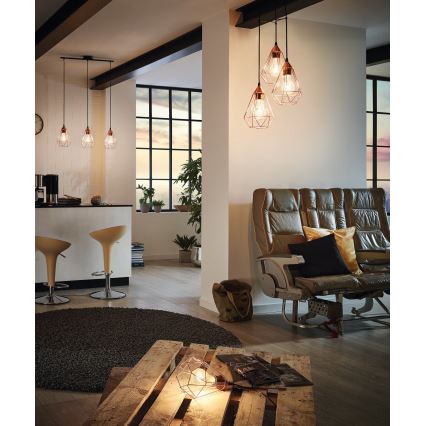 Eglo - Candeeiro de mesa com tomada 1xE27/60W/230V