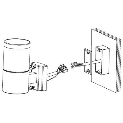 Eglo - Iluminação exterior LED 1xLED/3,7W/230V IP44