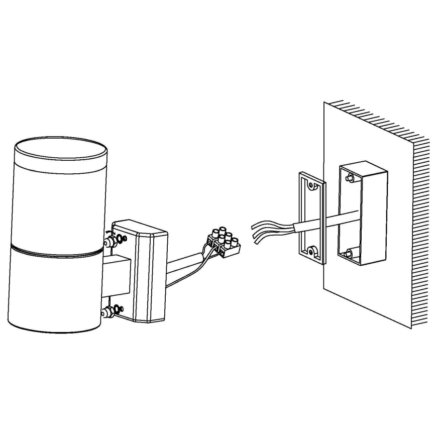 Eglo - Iluminação exterior LED 1xLED/3,7W/230V IP44