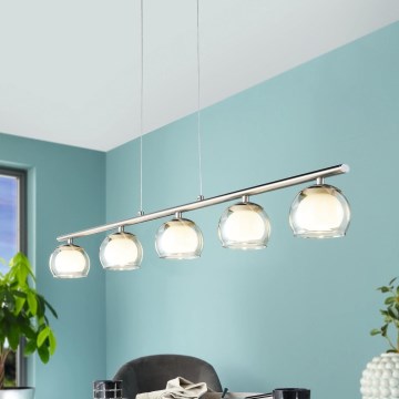 Eglo 94319 - Candeeiro suspenso LED ASCOLESE 5xLED/3,3W/230V