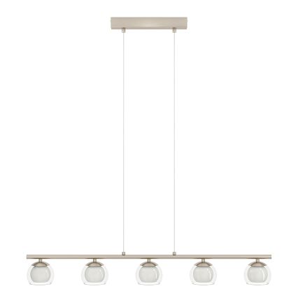 Eglo 94319 - Candeeiro suspenso LED ASCOLESE 5xLED/3,3W/230V