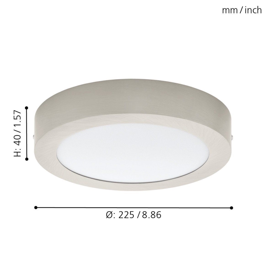 Eglo 94525 - Candeeiro de teto FUEVA 1 LED/16,5W/230V Ø 22,5 cm