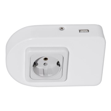 Eglo 94663 - Tomada de armário SCHUKO incluindo USB TAXANO