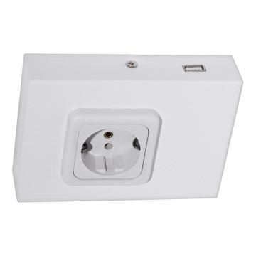 Eglo 94665 - Tomada de armário SCHUKO incluindo USB TAXANO