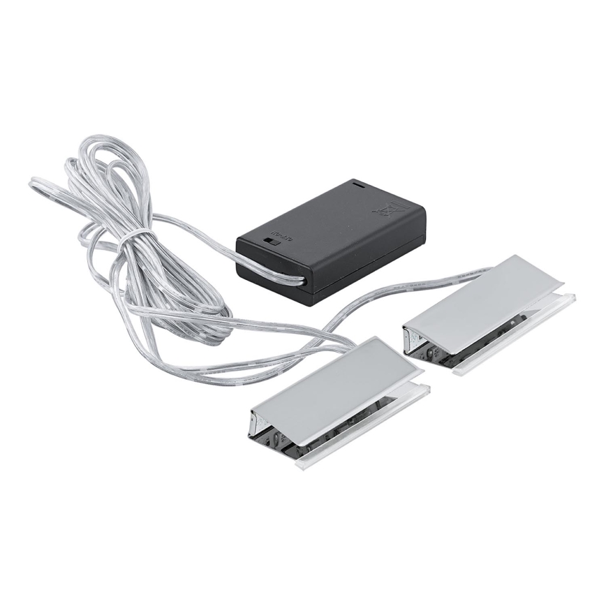 Eglo 94688 - CONJUNTO 2x Luzes para armário de cozinha LED - LED clipes GASTEGO 3xAA 4000K