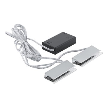 Eglo 94689 - CONJUNTO 2x Luzes para armário de cozinha LED 3xAA - LED clipes GASTEGO