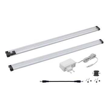 Eglo 94692 - CONJUNTO 2x LED iluminação de armário com sensor VENDRES 2xLED/5,5W/230V 4000K