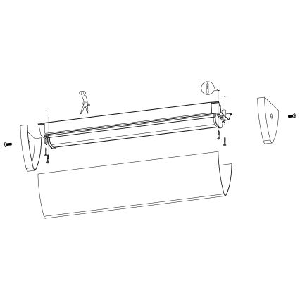Eglo - Luminária LED para casa de banho LED/16W/230V IP44