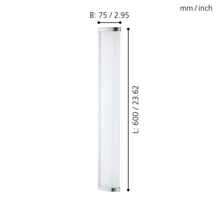 Eglo - Luz para casa de banho LED 2 1xLED/16W/230V IP44