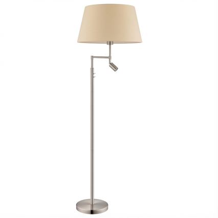 Eglo - Candeeiro de pé 1xE27/60W + LED/2,1W