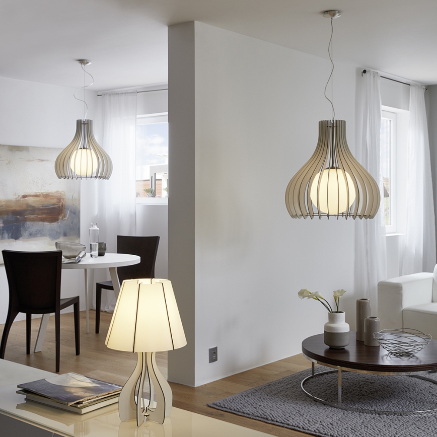 Eglo 94947 - Candeeiro de mesa COSSANO 1xE27/60W/230V