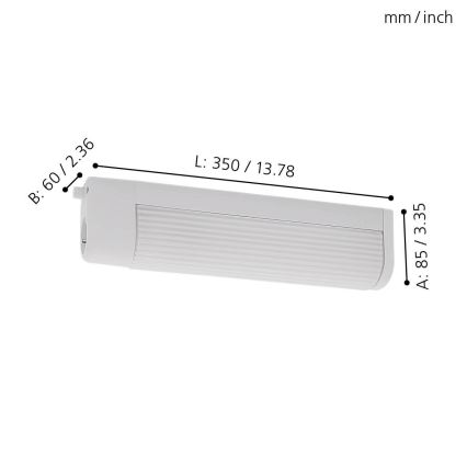 Eglo - Luz de parede 1 2xE14/40W/230V