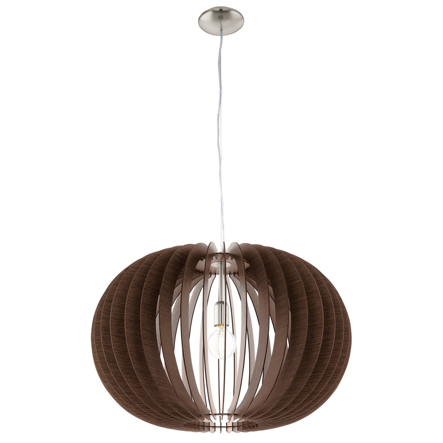 Eglo 95026 - Lustre pendente STELLATO 1xE27/60W/230V Ø 70 cm castanho