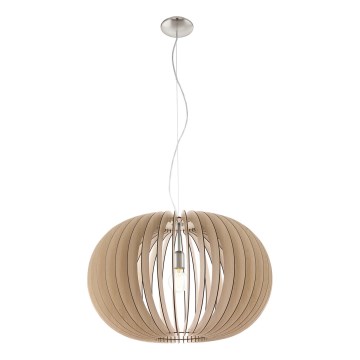 Eglo 95042 - Lustre suspenso em cabo STELLATO 1xE27/60W/230V Ø 70 cm bege