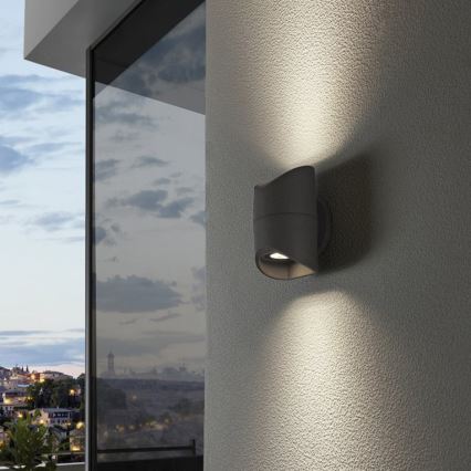 Eglo 95076 - Luz de parede de exterior ABRANTES 2xLED/6W/230V IP44