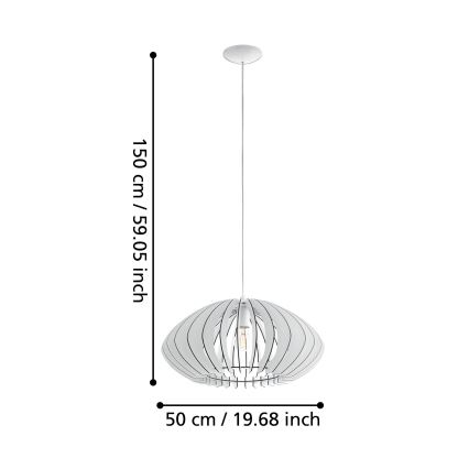 Eglo - Candelabro 2 1xE27/60W/230V